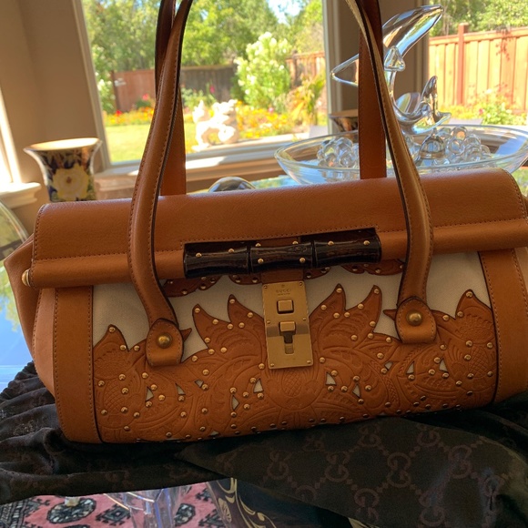 GUCCI BAMBOO STYLE BAG - Picture 6 of 7